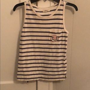 Madewell Sripe Tank Top (w/ patch pocket)